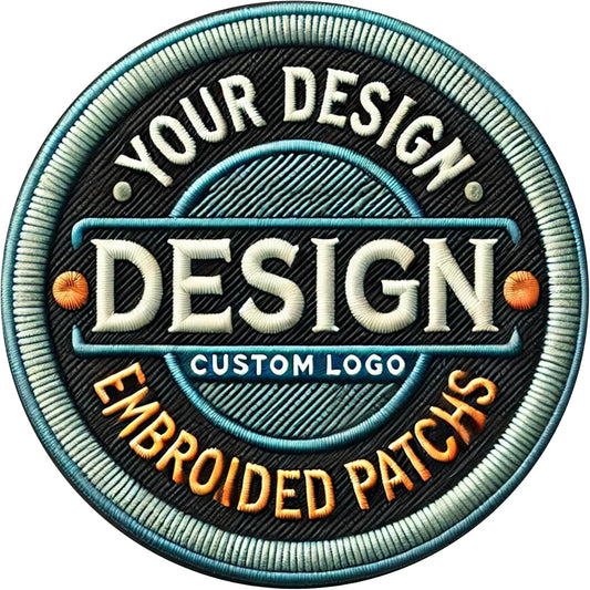 Customized Embroidered Patches – Personalized Logo, Iron-On/Sew-On Hook & Loop for Backpacks, Clothing, Hats