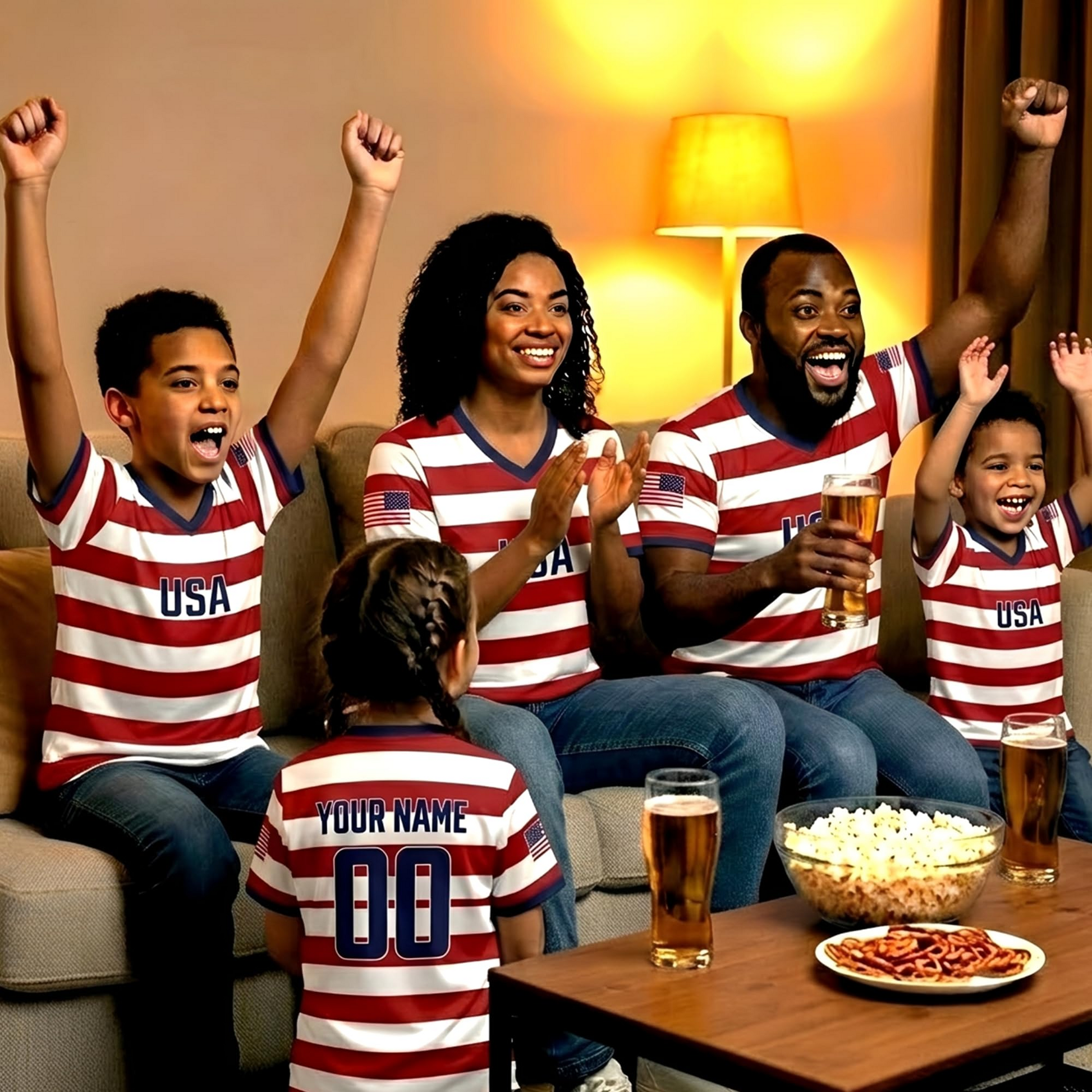 Custom Soccer Jersey 2026, Personalized Team Shirt for Men Women Kids, National Country Style Soccer Fan Jersey V2