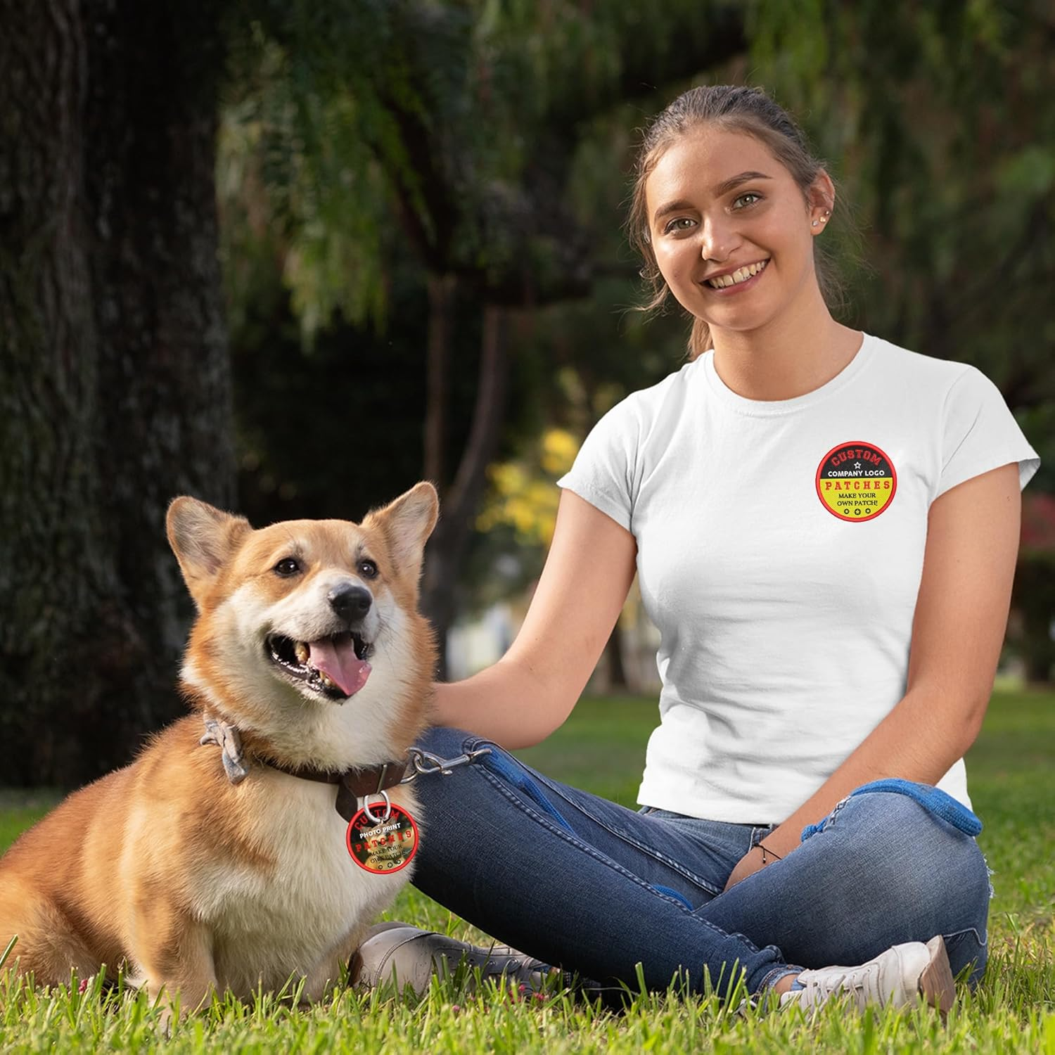 Custom Embroidered Patches – Personalized Logo Patch, Design Your Own Iron-On/Sew-On Hook & Loop for Clothes, Hats