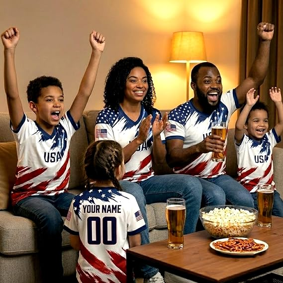 Custom National Soccer Jersey 2026, Personalized Team Shirt for Men Women Kids