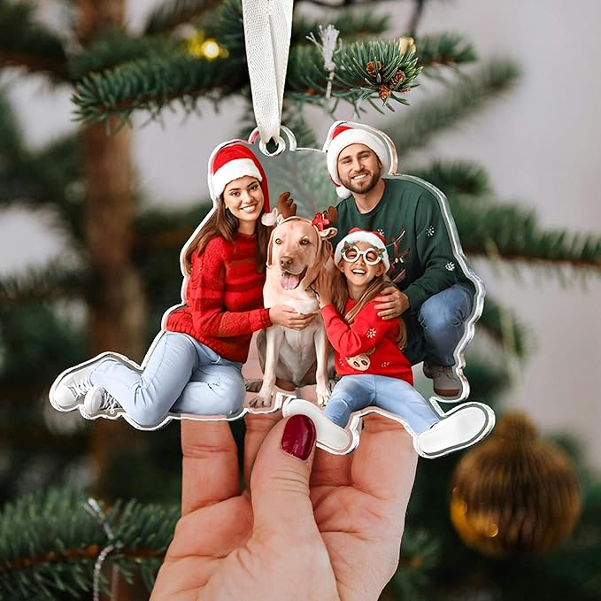 Personalized Photo Christmas Ornament 2025, Custom Picture Acrylic Decoration, Meaningful Keepsake Gift For Friends And Family