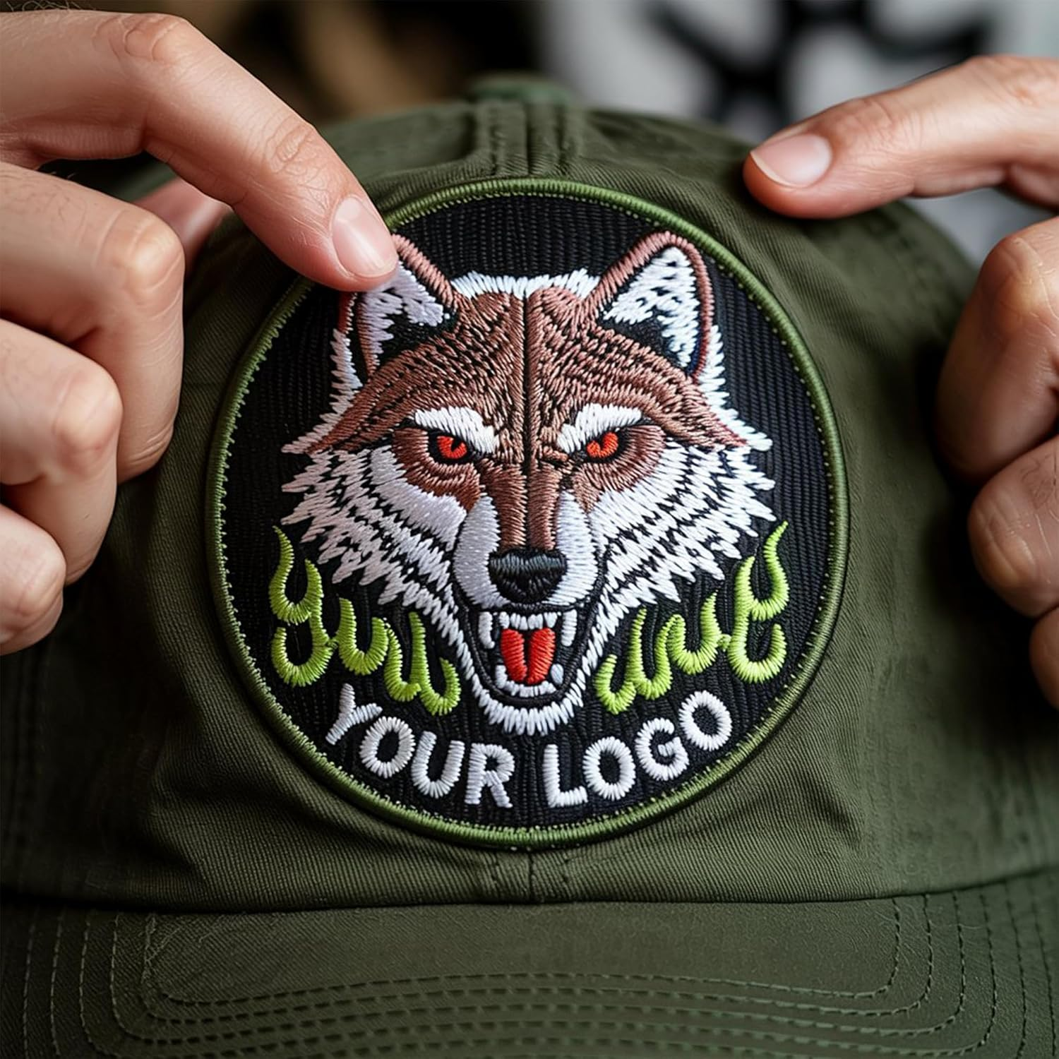 Custom Embroidered Patches – Logo Patch, Personalized Iron-On/Sew-On Hook & Loop for Backpacks, Christmas & Birthday