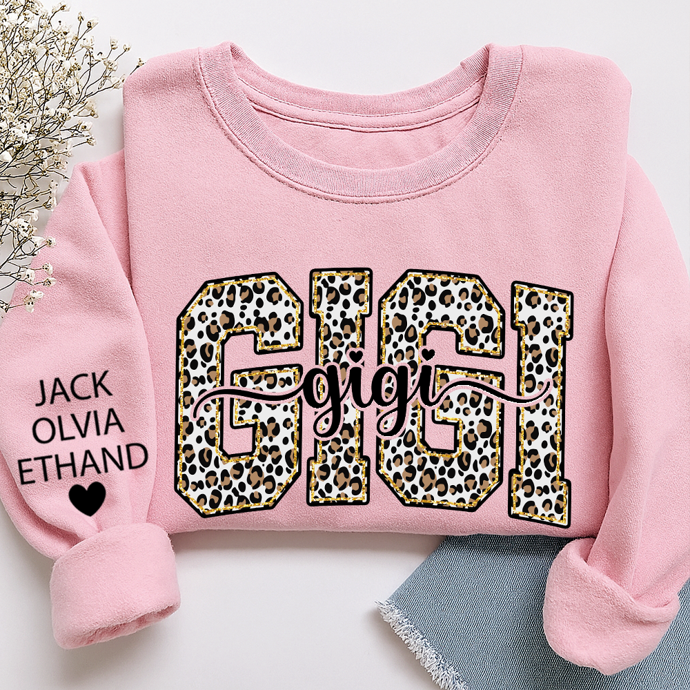 Gigi Leopard Bible Style Design, Custom Gift For Gigi And Her Grandchildren