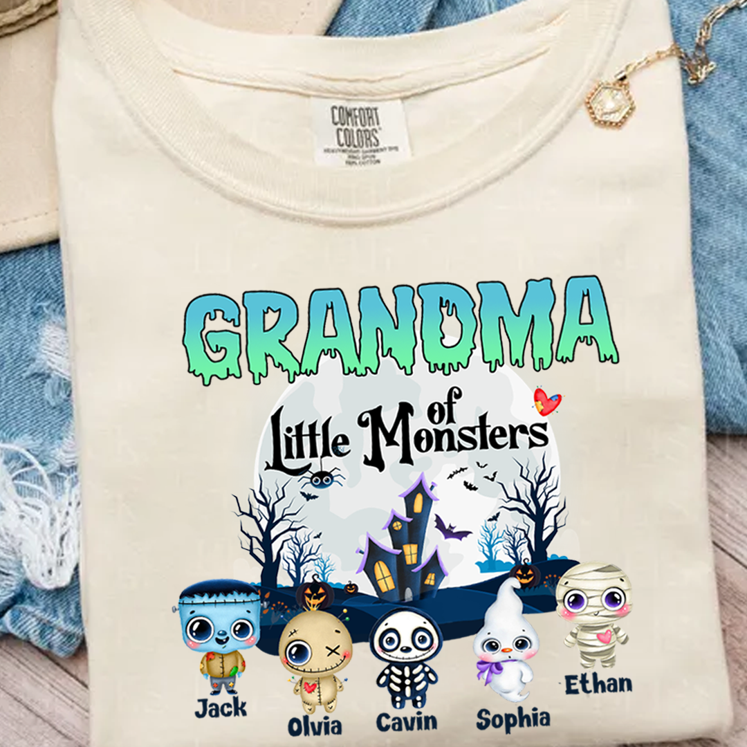 Personalized Custom Grandma Little Of Monsters cute T-Shirt