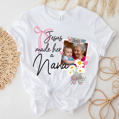 Custom Mother's Day Design With Jesus, Grandma Sowing Seeds Of Love As A Gift For Nana And The Children