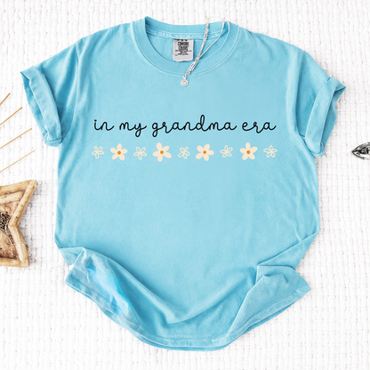 Comfort Colors® In My Grandma Era Shirt, Cute Daisy Graphic Tee for Grandma