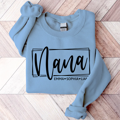 Custom Nana And Grandkids Sweatshirt