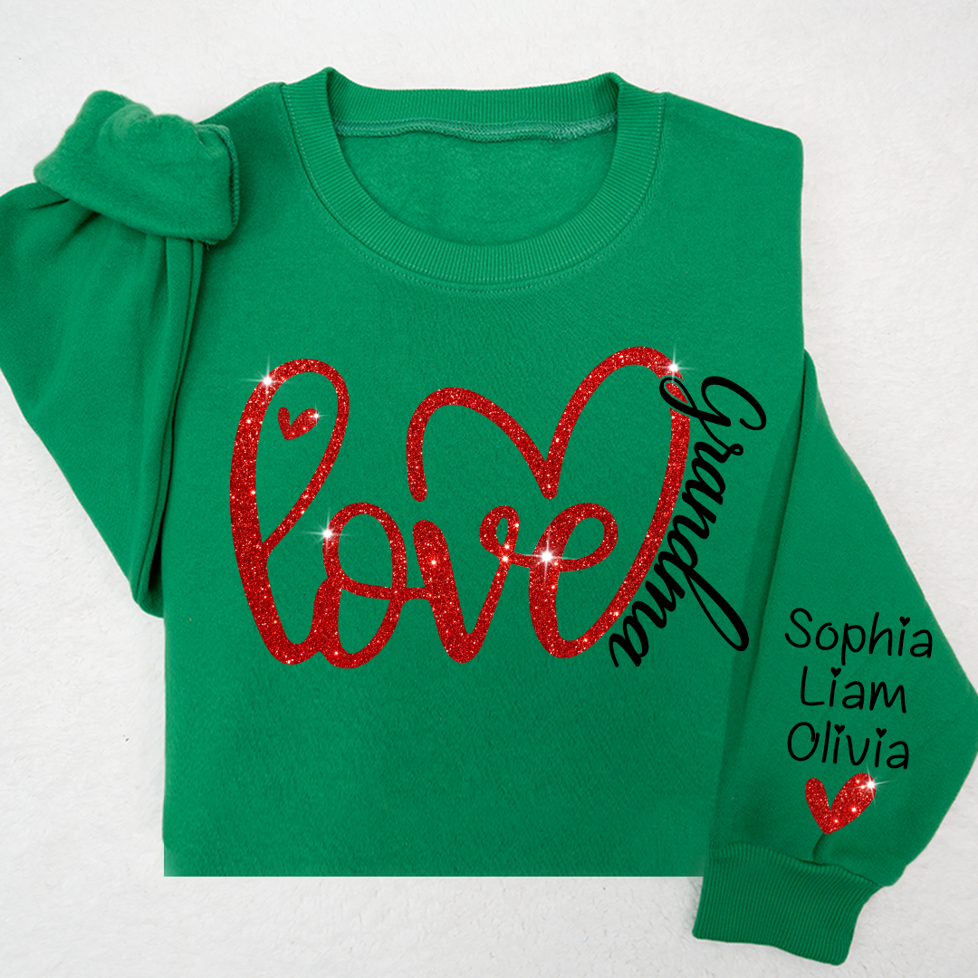 Valentine's Day Heart Love Grandma And Kids LTP01