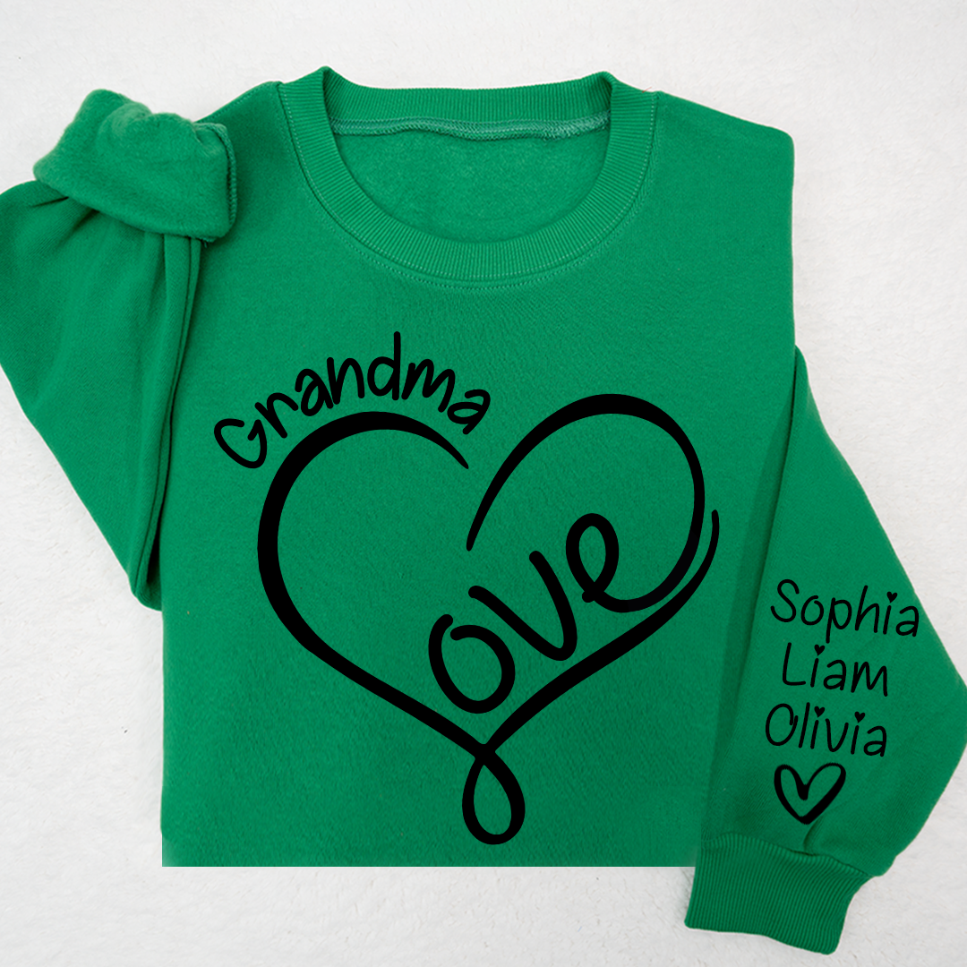 Valentine Love Heart Grandma And Kids LTP01