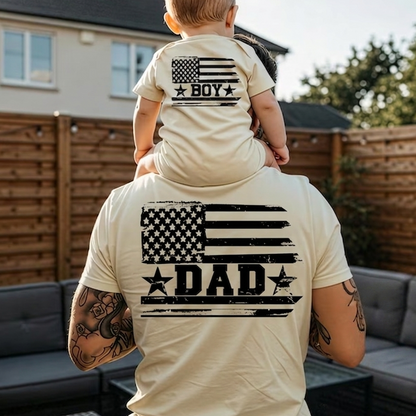 Personalized Papa T-Shirt with Custom Kids Names Option, American Flag Patriotic Design for Dad, Fathers Day Birthday Gift, Family Celebration Shirt