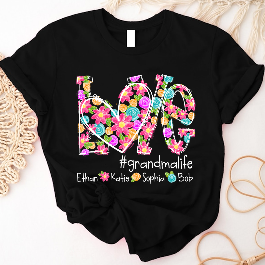 Love Artistic Colorful Gift For Grandma And Kids LTP01