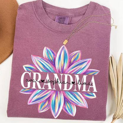 Comfort Colors® Grandma Flower 1 Color Trend Shirt, Gift For Grandma T-Shirt