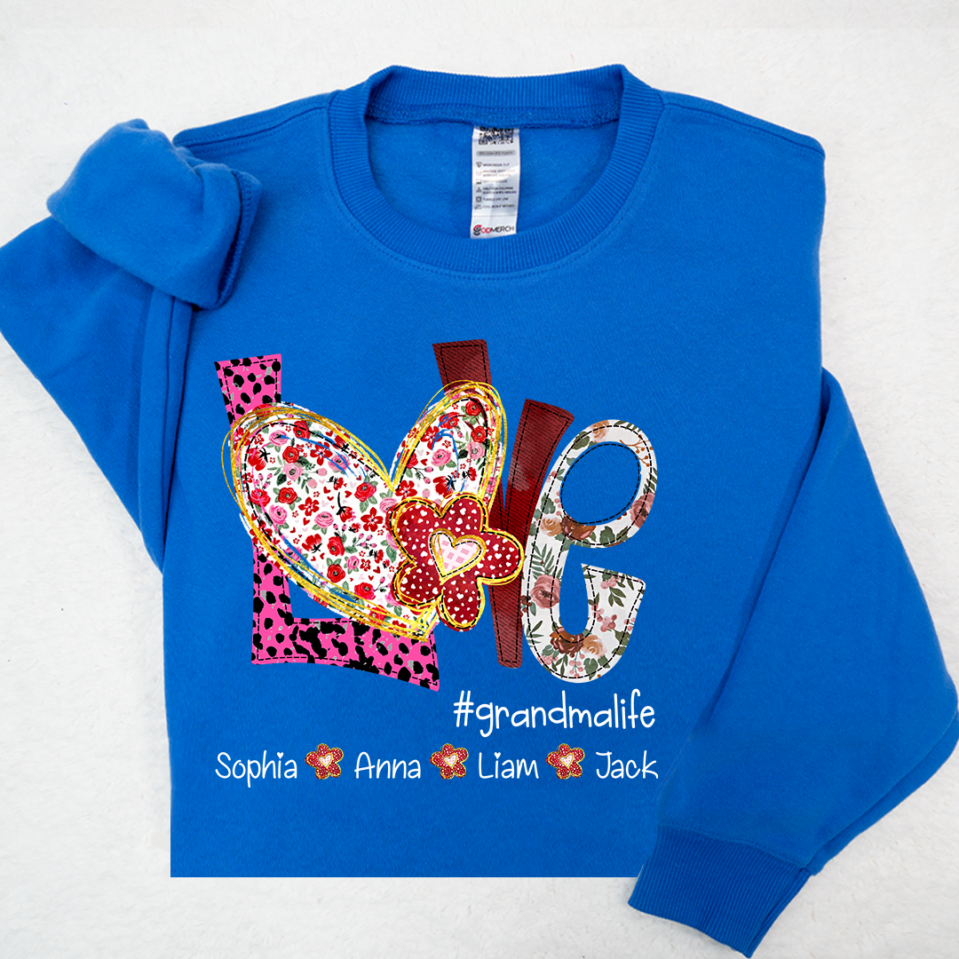 Valentine's Day Love Grandma Life And Kids LTP01