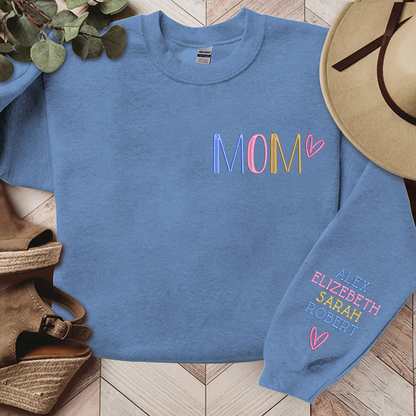 Custom Embroidered Sweatshirt, Christmas Gift for Grandma Mom Godmother Aunt Sister