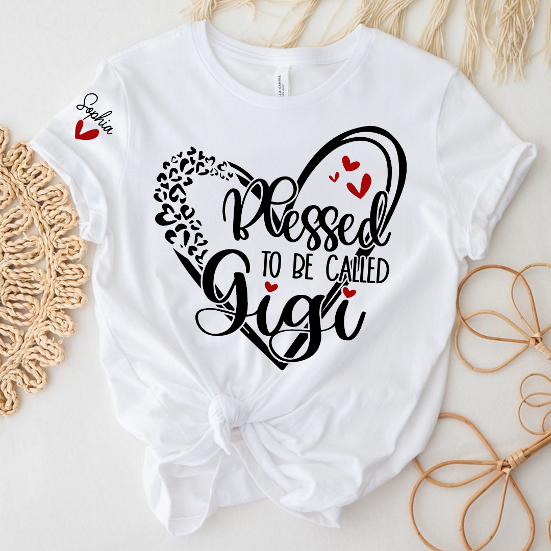 Blessed To Be Call Gigi, Custom Nicknames for Grandma and Kids
