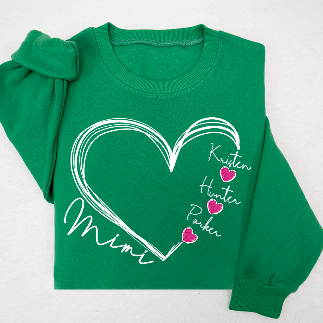 Custom Heart Mimi And Kids Valentine's Day LTP01