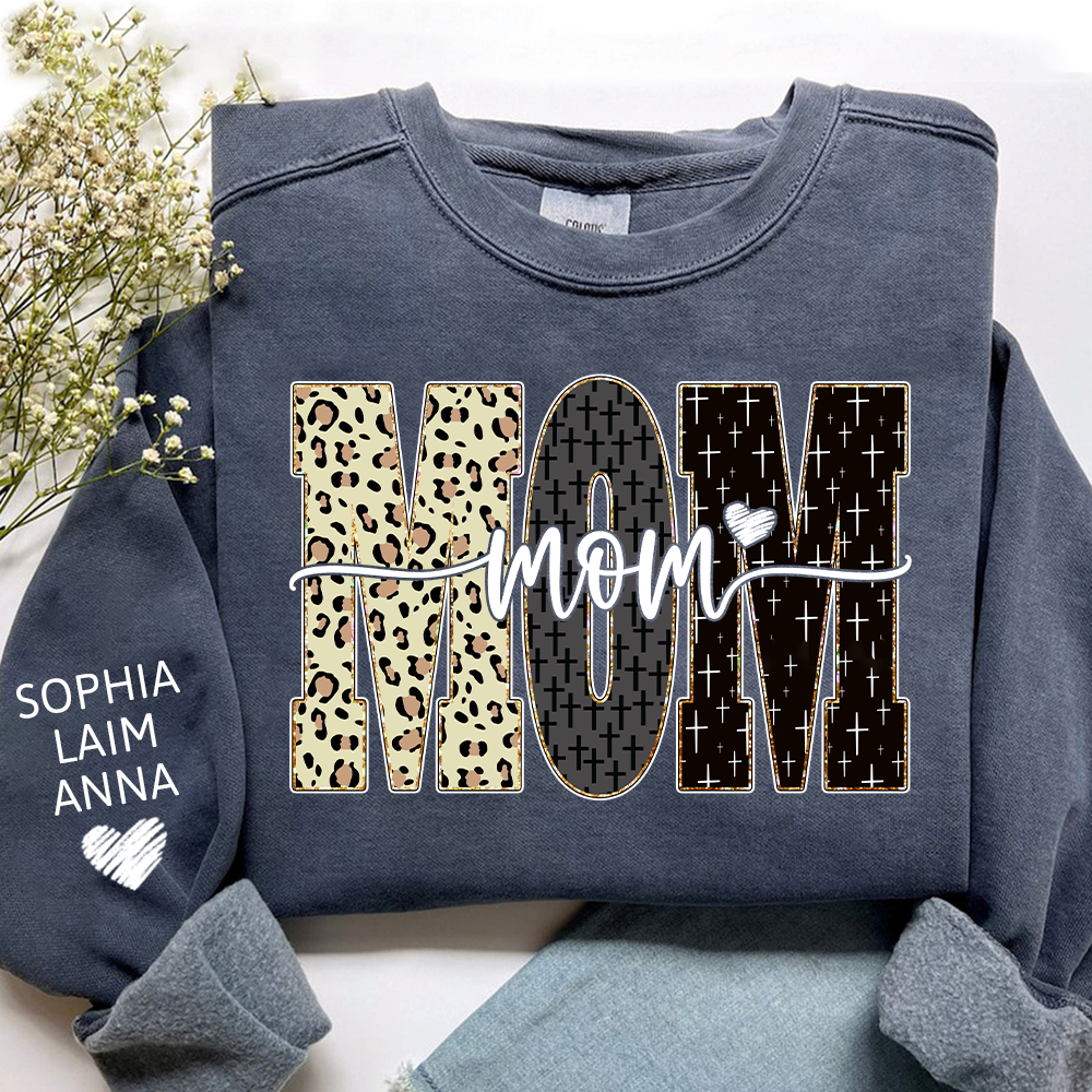 Custom Bible Style Mom Sweatshirt – Personalized Gift for Mom, Mama, or Grandma with Grandkids’ Names