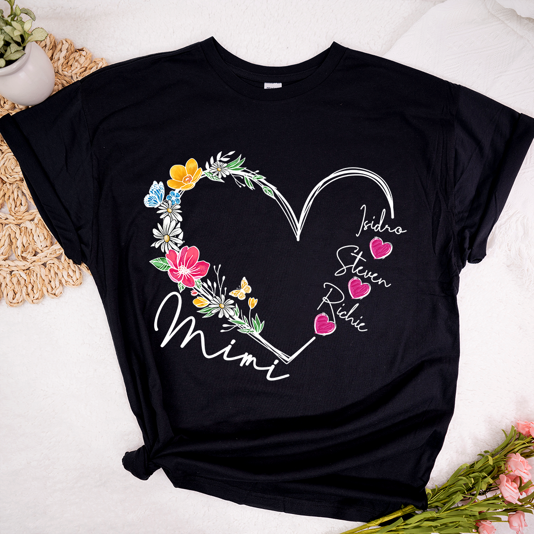 Heart Flowers For Grandma And Kids LTP01
