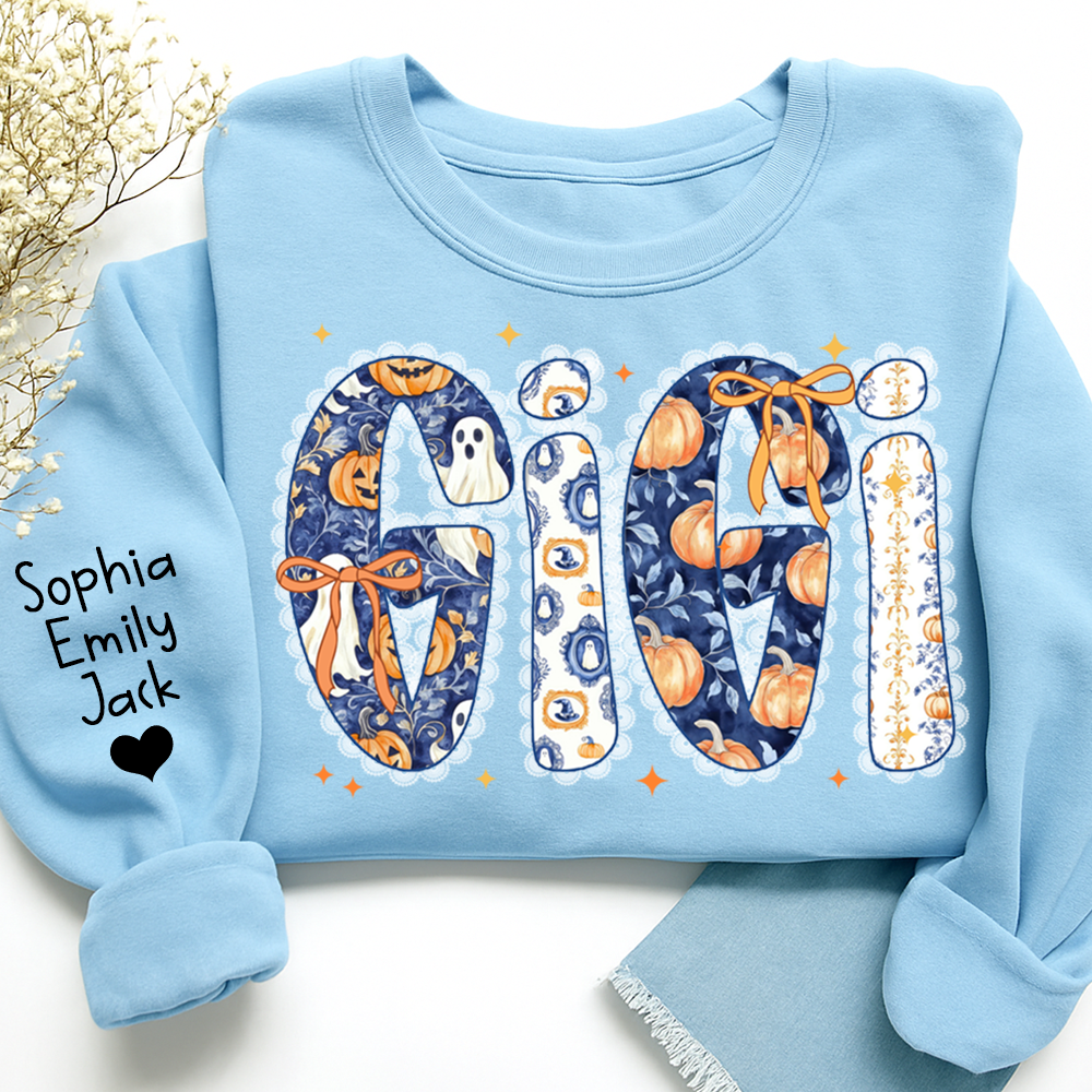 Personalized Fall Pumpkin, Custom Gifts for Gigi and Kids