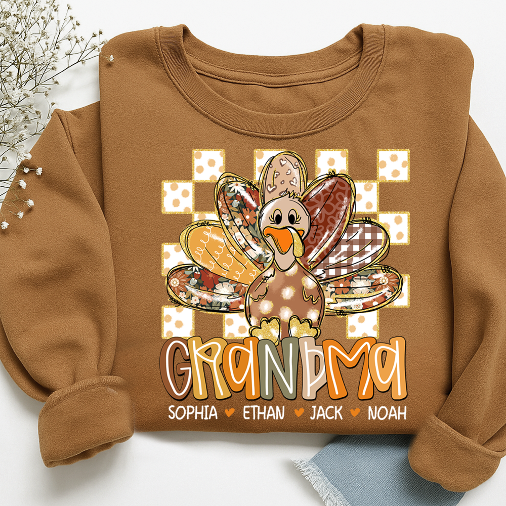 Thanksgiving Girly Fall For Gift Grandma And Kids