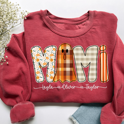 Personalized Naughty Halloween Mimi Ghost, For Gift for Grandma And Kids