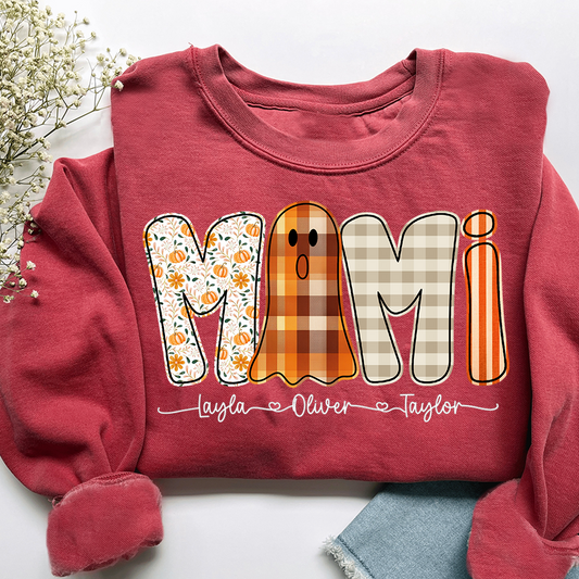 Personalized Naughty Halloween Mimi Ghost, For Gift for Grandma And Kids