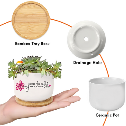 Blesses To Be Called Grandma Plant Pot