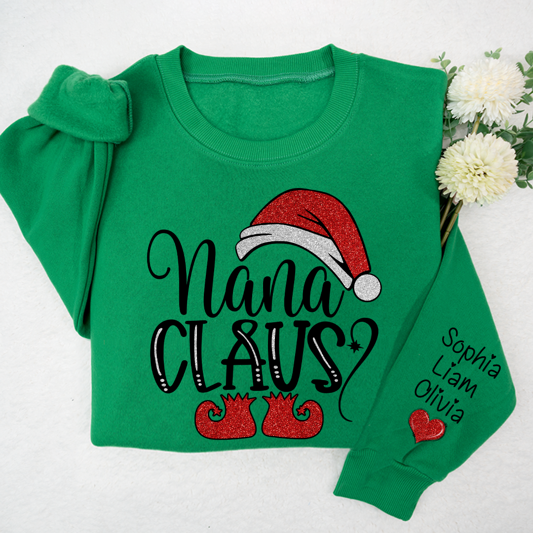 Sparkling Christmas Custom Nana Claus And Kids LTP01