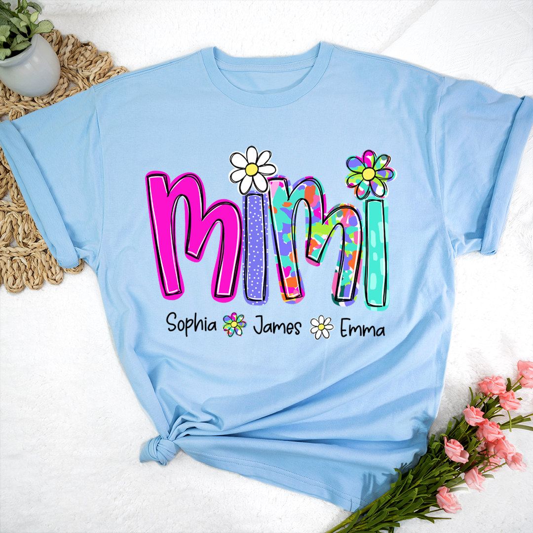 Personalized Summer Mimi Sweatshirt, Custom Nickname For Grandma And Kids
