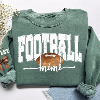 Personalized Football Mimi Sweatshirt With Grandma And Grandkids Names