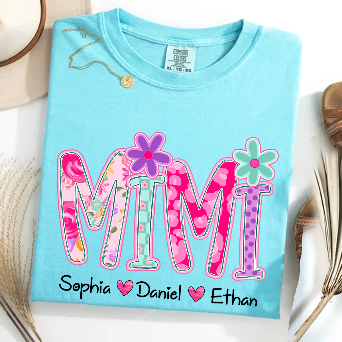 Comfort Colors® Personalized Mimi Flower Art 2026 Shirt
