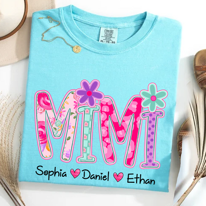 Comfort Colors® Personalized Mimi Flower Art 2026 Shirt