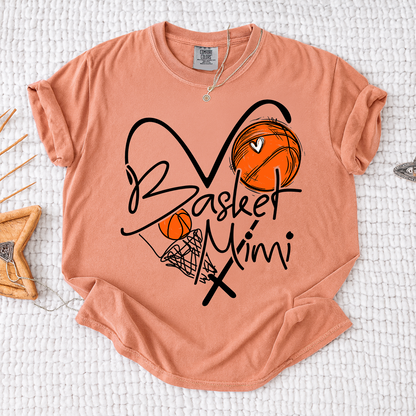 Comfort Basketball Mimi Shirt Personalized with Grandkids Names, For Gift Grandma