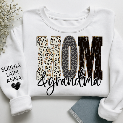 Bible Style Design, Custom Mom & Grandma Sweatshirt, Gift For Grammy And Her Grandchildren