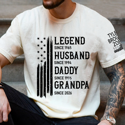 Personalized Legend Husband Dad Grandpa Custom with Custom Grankids Names