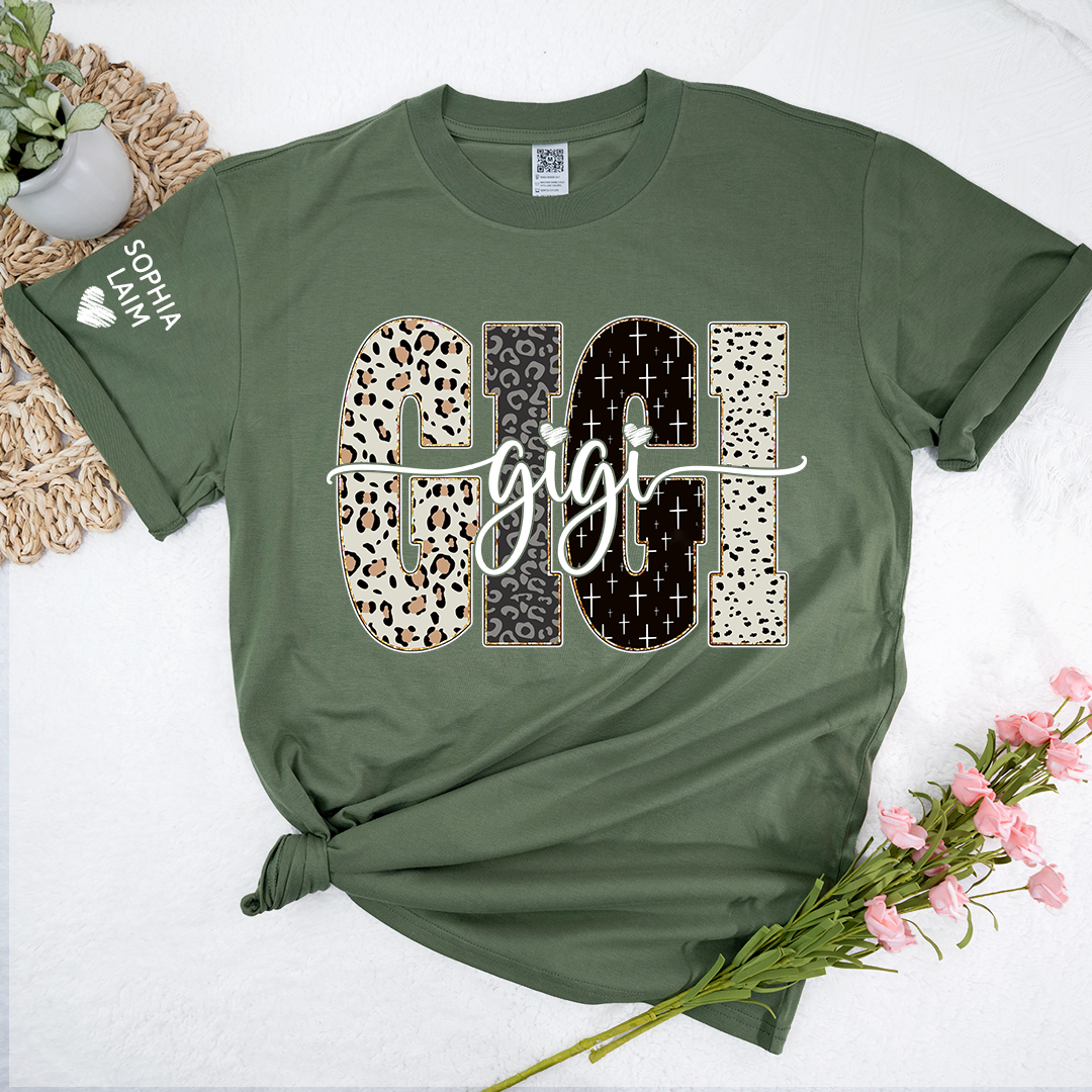 Custom Gigi Shirt Bible Style Design, Custom T-shirt Gift For Gigi And Her Grandchildren
