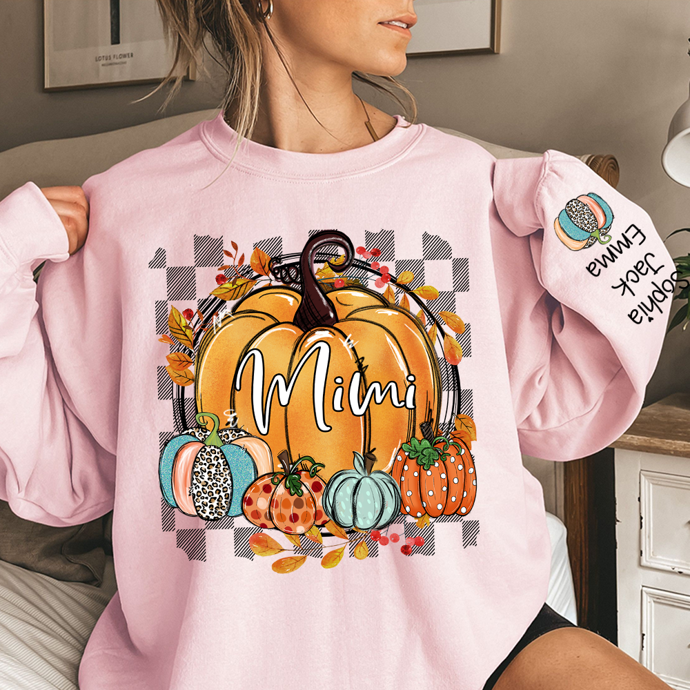 Custom Fall Pumpkin Nicknames for Mimi and Kids