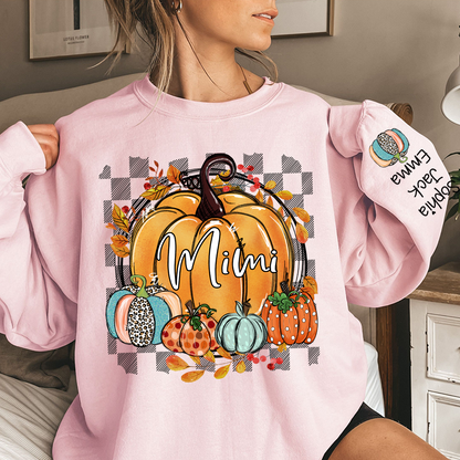 Custom Fall Pumpkin Nicknames for Mimi and Kids