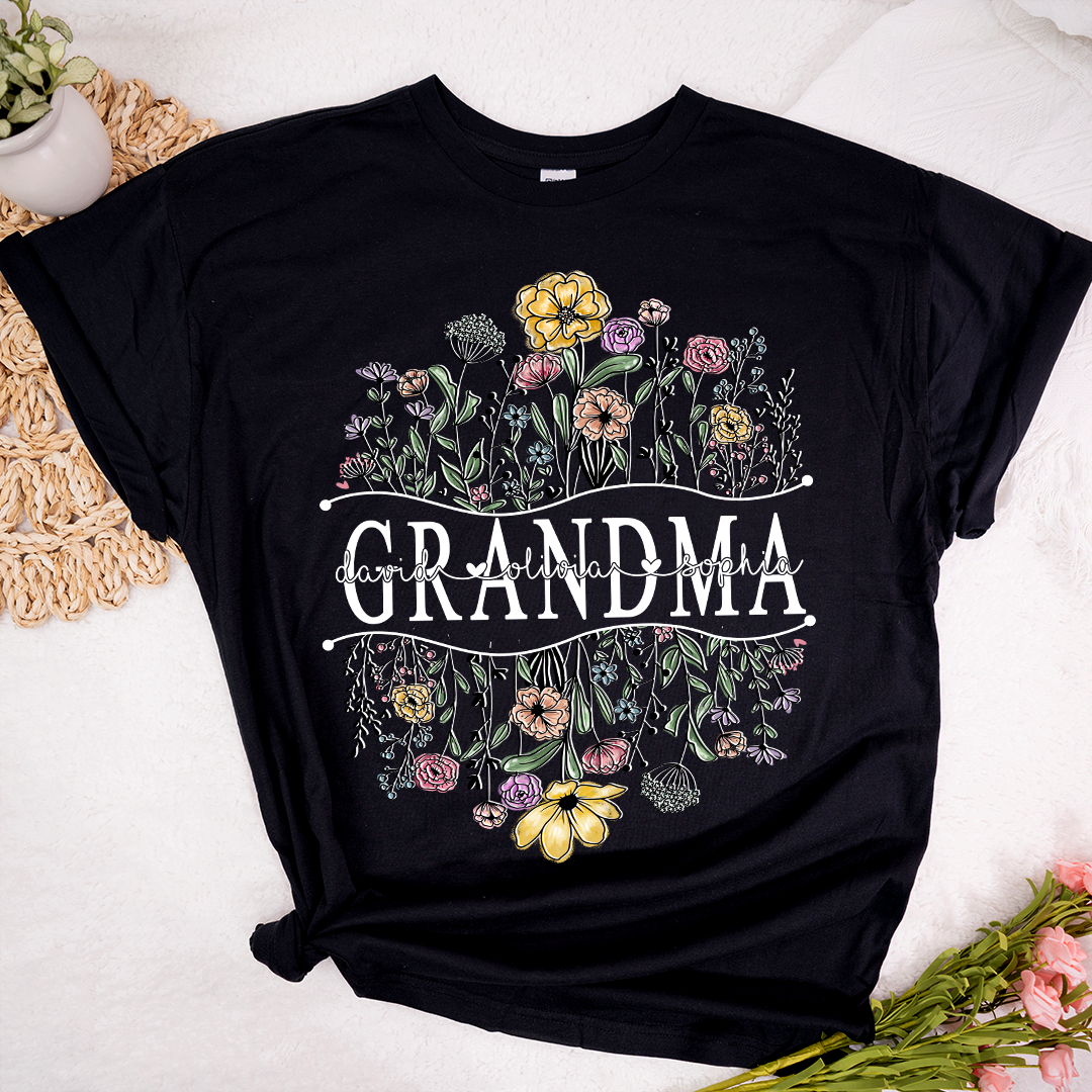 Wildflowers Sketch Grandma And Kids LTP01