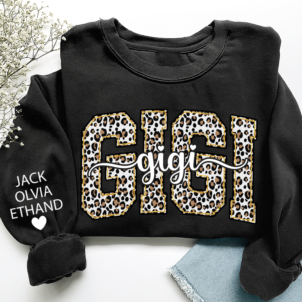 Gigi Leopard Bible Style Design, Custom Gift For Gigi And Her Grandchildren