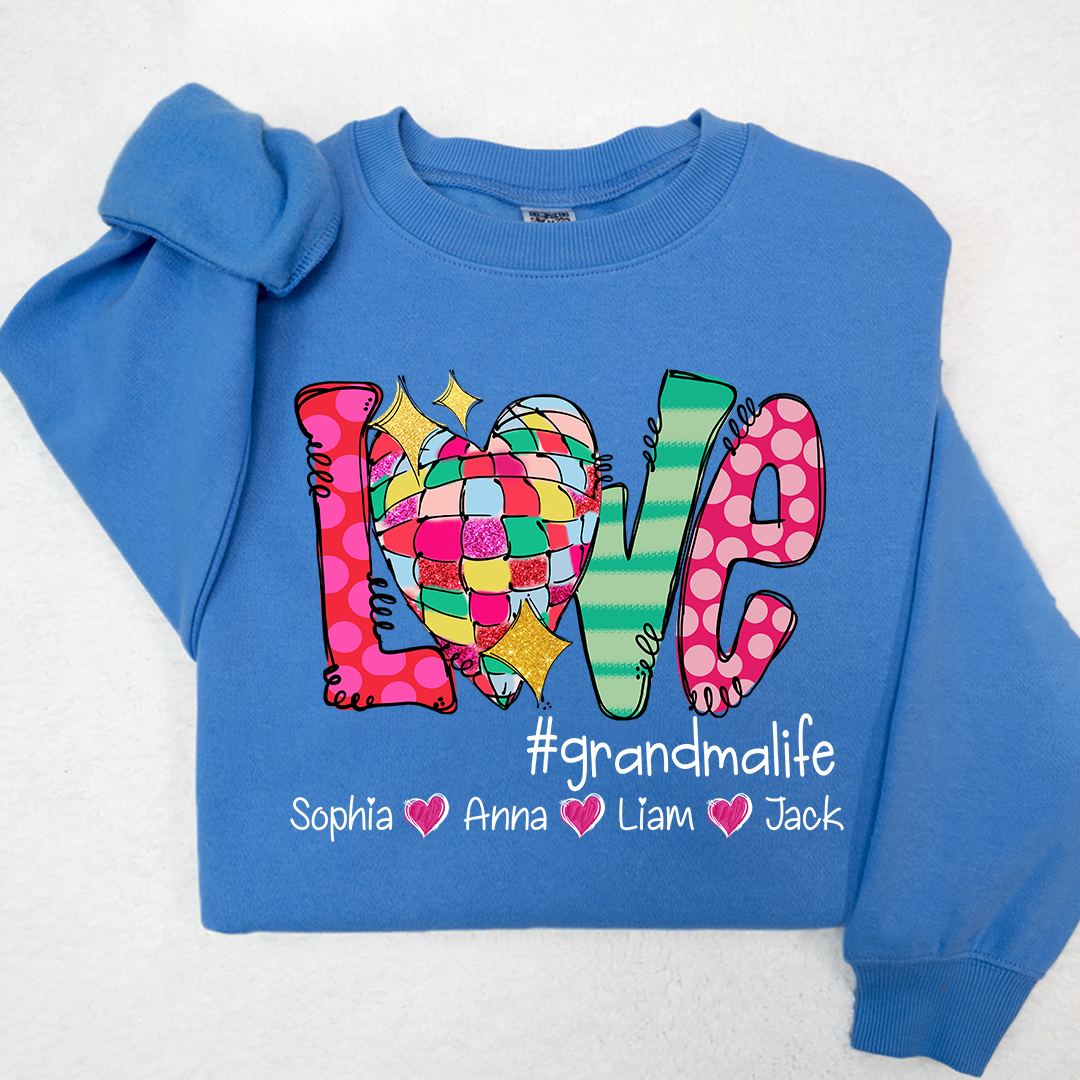 Love Grandma Life And Kids Heart LTP01