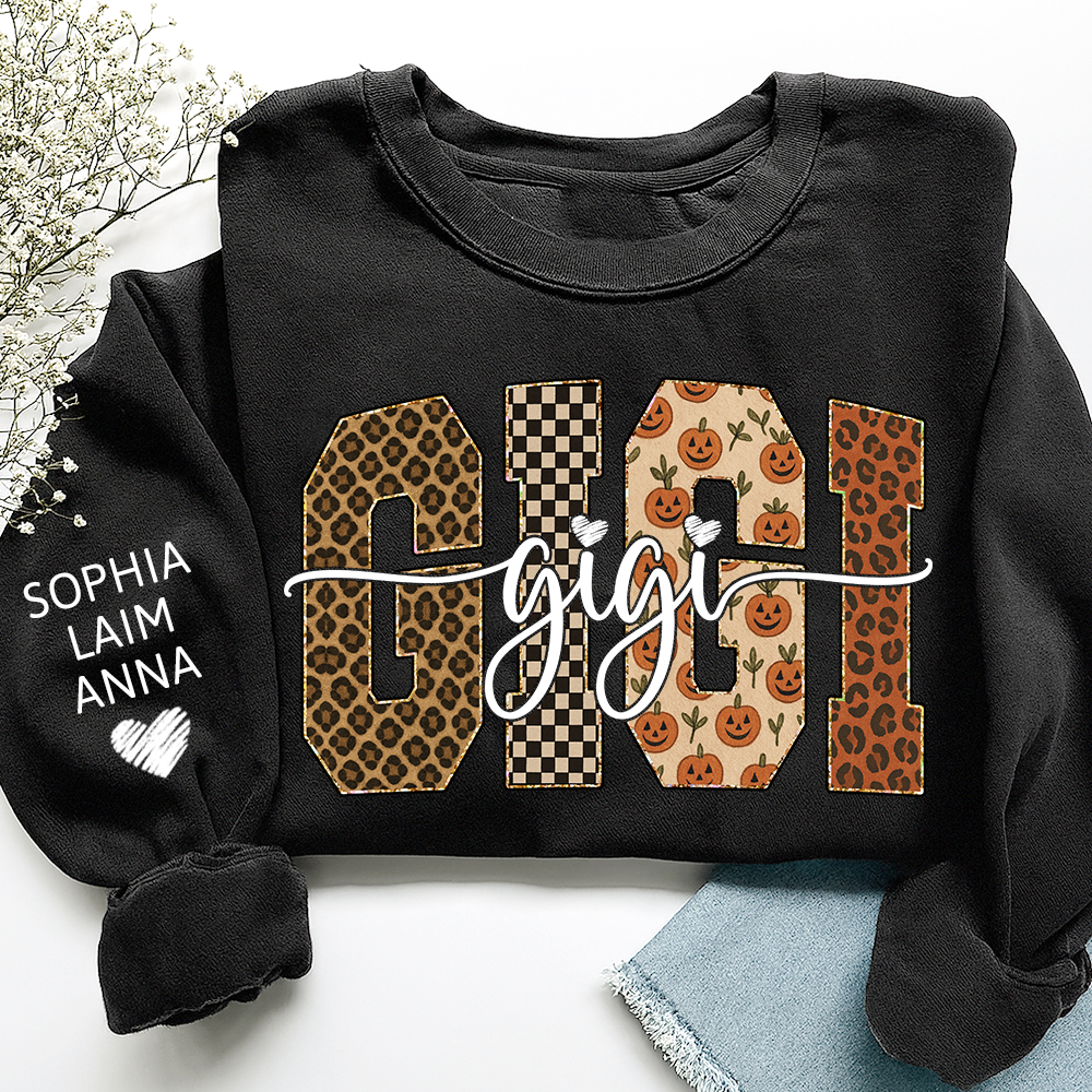 Bible Pumpkin Leopard Gigi Gifts, Custom Gifts for Gigi And Kids