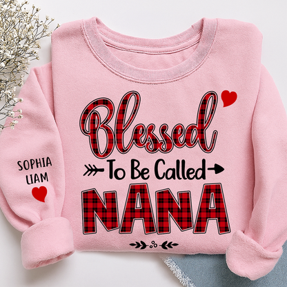 Personalized Nana Sweatshirt, Blessed to Be Called Nana Holiday Gift for Grandma