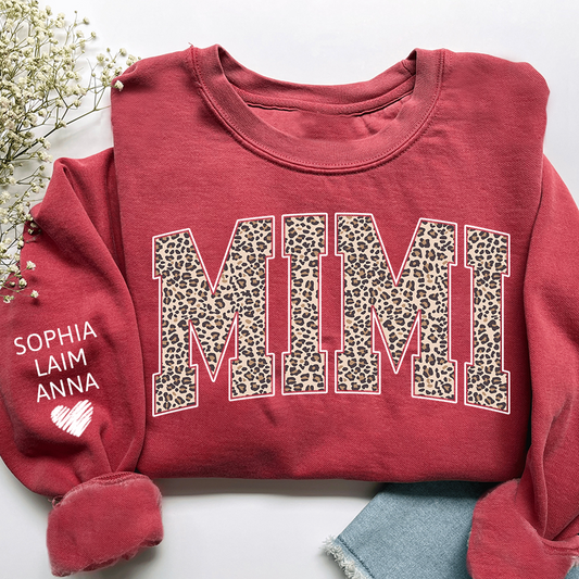 Leopard Style Design, Custom Mimi Gifts for Grandma and Kids