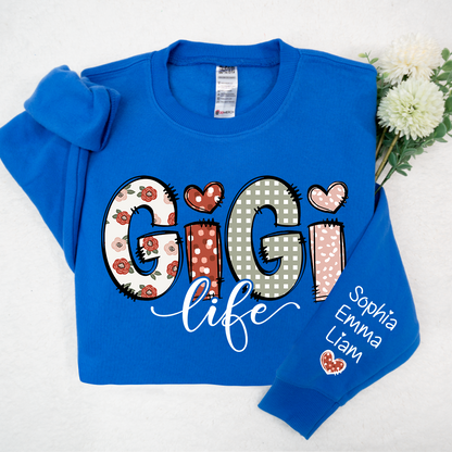 Custom Gigi Life And Grandkids Sweatshirt