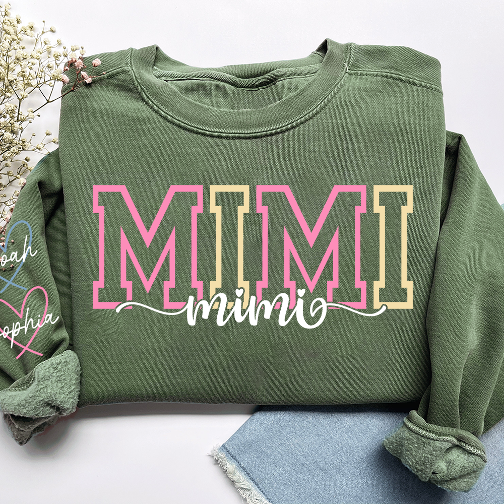 Custom Nickname Sweatshirt For Grandma And Kids, Gift Family