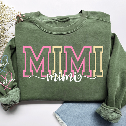 Custom Nickname Sweatshirt For Grandma And Kids, Gift Family