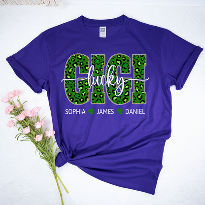 Lucky Gigi Shirt St Patrick’s Day, Personalized Gigi Shamrock Name Shirt