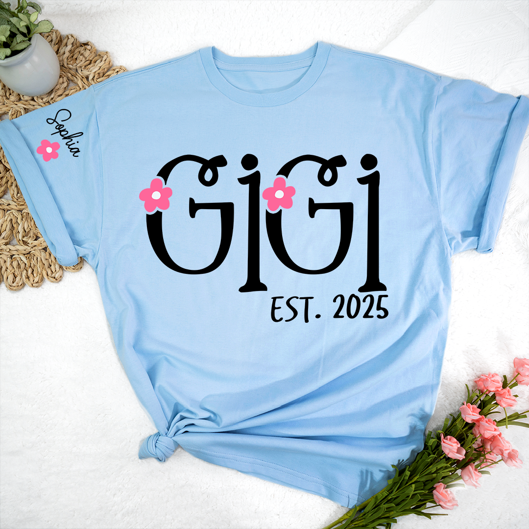 Personalized Gigi Flowers, Custom Nicknames for Grandma and Kids