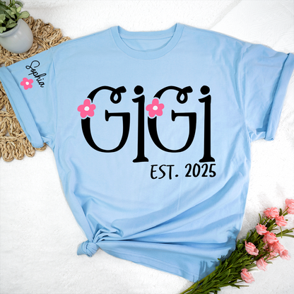 Personalized Gigi Flowers, Custom Nicknames for Grandma and Kids